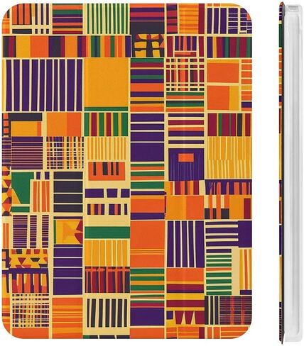 Kente Cloth Pattern Case with Pen Holder Slim Lightweight Trifold Stand Compatible with iPad mini 4/5/6 Mini6（8.3in） in Saudi Arabia