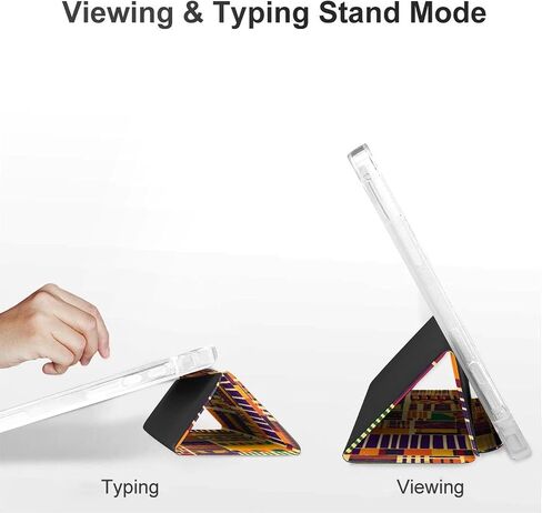 Kente Cloth Pattern Case with Pen Holder Slim Lightweight Trifold Stand Compatible with iPad mini 4/5/6 Mini6（8.3in） in Saudi Arabia