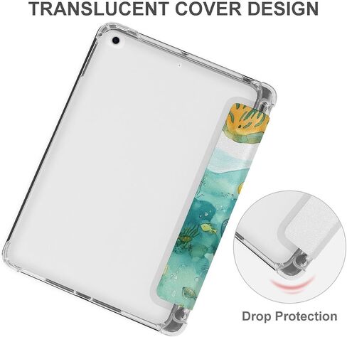 حالة SUB-SEA مع حامل القلم TRIFOLD SLIM TRIFOLD متوافق مع iPad Mini 4/5/6 MINI6 （8.3in） in Saudi Arabia