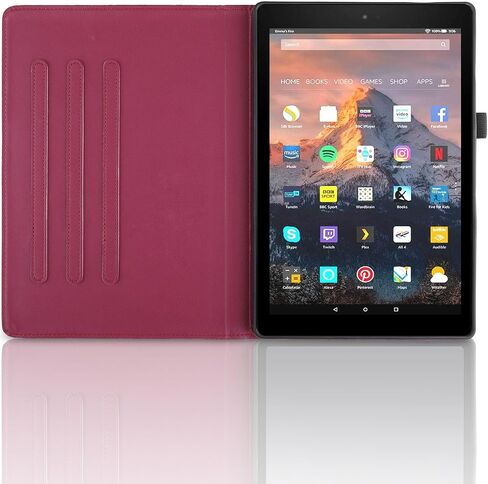 السفر على الكمبيوتر اللوحي متوافق مع Kindle Fire HD 8 (الجيل السابع/الثامن ، 2016/2017/2018 إصدار) حالة متوافقة مع Tablet 360 درجة دوارة حالة قابلة للطي متوافقة مع الجهاز اللوحي in Kuwait