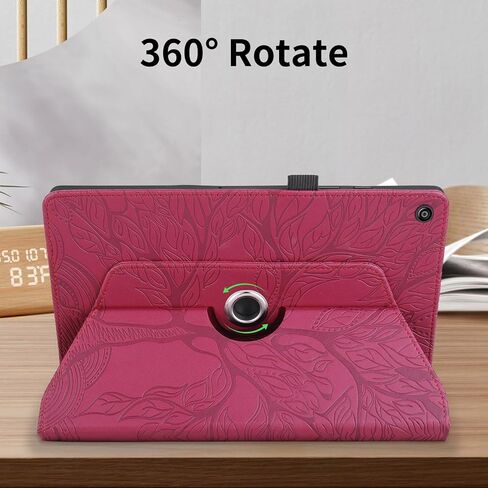 السفر على الكمبيوتر اللوحي متوافق مع Kindle Fire HD 8 (الجيل السابع/الثامن ، 2016/2017/2018 إصدار) حالة متوافقة مع Tablet 360 درجة دوارة حالة قابلة للطي متوافقة مع الجهاز اللوحي in Kuwait