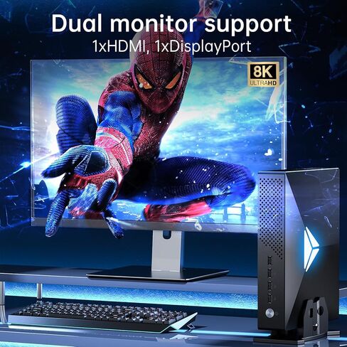 msecore mini pc i9 ، 64g Ram 2t SSD مع Core i9-10900f 10 cores حتى 5.20 GHz ، Geforce RTX3050 6G Card Card Card Card Computer ، 8k ، 1*HDMI ، in Kuwait