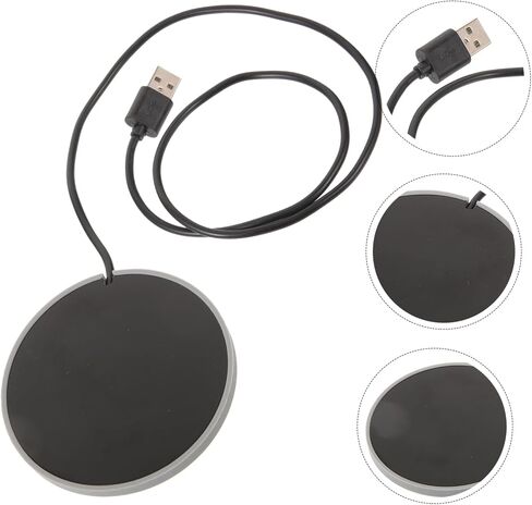Magiclulu Electric Coffee Coffee Warmer Coaster Cust Cup Cup Pad for Coffee Milk Tea التحكم التلقائي في درجة الحرارة لمكتب استخدام المنزل تصميم خفيف الوزن in Kuwait