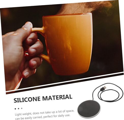 Magiclulu Electric Coffee Coffee Warmer Coaster Cust Cup Cup Pad for Coffee Milk Tea التحكم التلقائي في درجة الحرارة لمكتب استخدام المنزل تصميم خفيف الوزن in Kuwait
