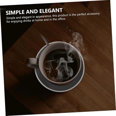 Magiclulu Electric Coffee Coffee Warmer Coaster Cust Cup Cup Pad for Coffee Milk Tea التحكم التلقائي في درجة الحرارة لمكتب استخدام المنزل تصميم خفيف الوزن in Kuwait