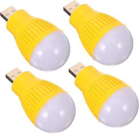 4pcs مصابيح LED مصابيح LED Mini Mini USB مصابيح الطوارئ المدمجة للسفر USB تعمل بالضوء الليلي مع عمر طويل لقراءة استخدام السيارة المحمولة in Kuwait