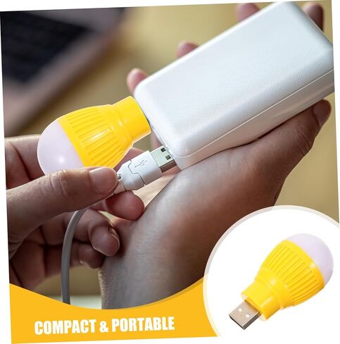 4pcs مصابيح LED مصابيح LED Mini Mini USB مصابيح الطوارئ المدمجة للسفر USB تعمل بالضوء الليلي مع عمر طويل لقراءة استخدام السيارة المحمولة in Kuwait