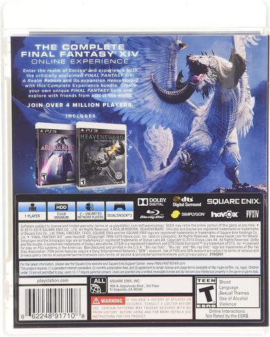 Square Enix 91710 Final Fantasy XIV BNDL LE PS3 in Saudi Arabia