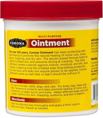 Manna Pro Corona Ointment for Horses | Lanolin-Based Formula Helps Sooth Irritation | 14 Ounces in Saudi Arabia