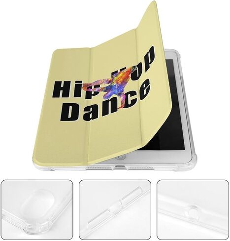 قضية رقص الهيب هوب مع حامل القلم Trifold Slim خفيف الوزن متوافق مع iPad Mini 4/5/6 Mini6 （8.3in） in Kuwait