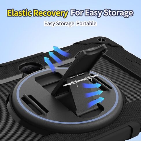 Military-grade shockproof tablet case Compatible with Honor Pad 9 12.1inch Case Tablet, Heavy Duty Shockproof Case Kids Case TPU Case Kickstand Rugged Protective Case with Hand Strap Carrying Strap An in Kuwait