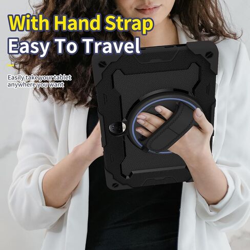 Military-grade shockproof tablet case Compatible with Honor Pad 9 12.1inch Case Tablet, Heavy Duty Shockproof Case Kids Case TPU Case Kickstand Rugged Protective Case with Hand Strap Carrying Strap An in Kuwait