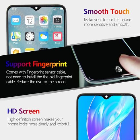 شاشة Ywlrong لـ TCL 50 XL استبدال شاشة LCD Touch Digitizer مجموعة TCL 50 XL 5G T702W مع أدوات （مع الإطار） in Kuwait