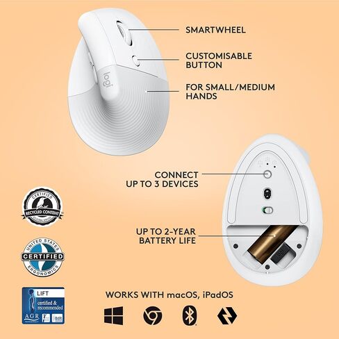 Logitech Lift Vertical Ergonomic Mouse in Kuwait