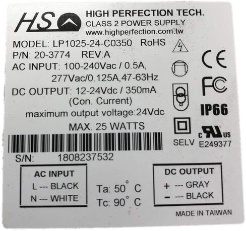 LP1025-24-C0350 25W 350Ma Con. Cur. LED Power Supply 7 in Saudi Arabia