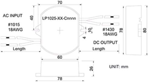 LP1025-24-C0350 25W 350Ma Con. Cur. LED Power Supply 7 in Saudi Arabia