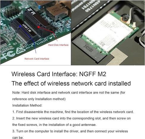 BEWINNER 4200MBPS Band WiFi 6E CARD ، بطاقة WIFI واجهة NGFF M2 لمدة 10 ، 11 تدعم OpenWrt ، 5.2 قوة إشارة عالية in Kuwait