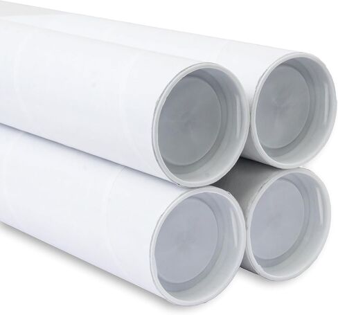 MagicWater Supply Mailing Tube - 2 in x 12 in - White - 10 Pack - for Shipping and Storage of Posters, Arts, Crafts, and Documents in Saudi Arabia