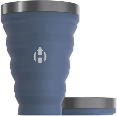 HYDAWAY Collapsible Pint - 16 oz, Silicone & Steel Rim I Collapsible Cup for Beer, Water & Soda, Portable Drinking Cup for Party, Camping, Backpacking & Hiking, Folding Travel Cups Collapse to 1-inch in Saudi Arabia