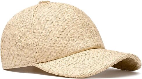 Retro Straw Baseball Cap Mens Straw Cap Breathable Summer Paperstraw Crochet Baseball Hat Ballcap for Men Women in Saudi Arabia
