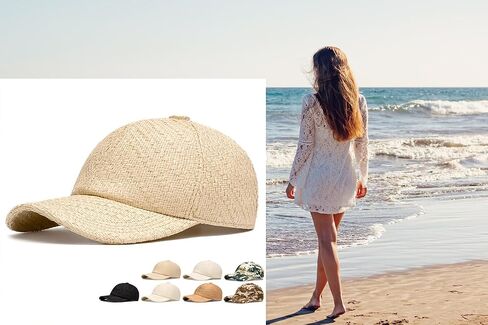 Retro Straw Baseball Cap Mens Straw Cap Breathable Summer Paperstraw Crochet Baseball Hat Ballcap for Men Women in Saudi Arabia