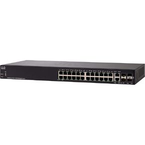 Cisco SF350-24 التبديل المدارة | 24 10/100 منافذ | 4 Gigabit Ethernet (GBE) Combo SFP | حماية محدودة مدى الحياة (SF350-24-K9-NA) in Kuwait