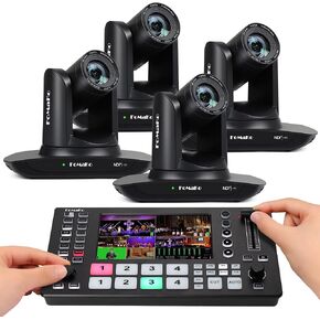 Fomako 30x البصرية Zoom Ndi PTZ كاميرا ، AI تتبع التتبع التلقائي Gen 3 ، لجولات الدراسة الحدث المباشر أو المعسكرات الصيفية البث المباشر والإنتاج (FMK30UH NDI-BX4+M3) in Kuwait