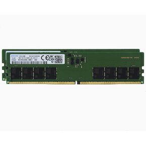 SAM Original 32GB (2x16GB) DDR5 5600MHz للألعاب عالية الأداء ذاكرة RAM PC5-44800 UDIMM غير متوفرة 1RX8 CL46 1.1V Desktop PC Computer Gamers مستخدمي الطاقة M323R2GA3DB0-CWM in Kuwait