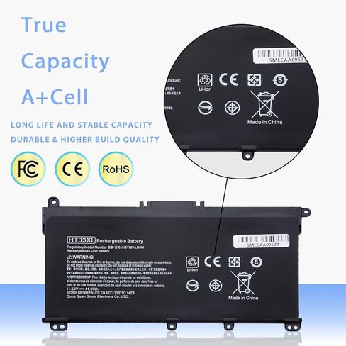 HT03XL L11119-855 استبدال بطارية الكمبيوتر المحمول لـ HP 14M-DH0003DX 14M-DH1003DX 15T-DA000 15T-CS200 15-CW1XXX 15-DB0004DX 15-DA0014DX PAVILION 14 15 15-CS 15-DA 15-DW 15-DW in Saudi Arabia