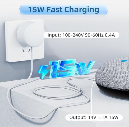 14V 1.1A 15W HUB POWER AC ADAPTER 1.53M/5FT ، محول الطاقة لـ GA01423-US GA01426-US GA01425-US W18-015N1A W18-015N1C G1015-US G1028 WIFI AC2200 ROUTER 2ND in Saudi Arabia