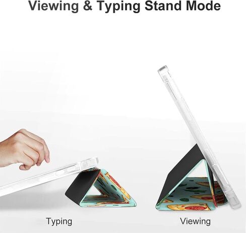 شرائح البيتزا الفطر علبة مع حامل القلم رفيع الخفيفة الوزن Trifold حامل متوافق مع iPad Mini 4/5/6 Mini4/5 （7.9in） in Saudi Arabia