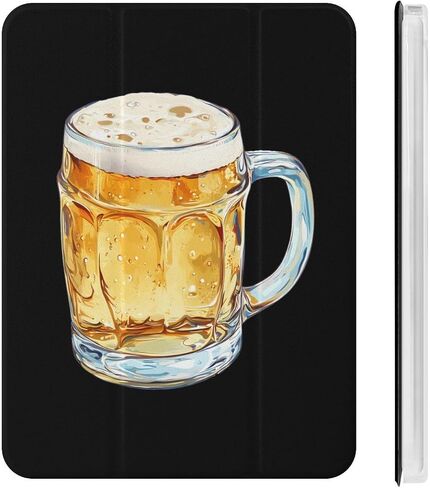 Glass Beer Mug Case with Pen Holder Slim Lightweight Trifold Stand Compatible with iPad mini 4/5/6 Mini4/5（7.9in） in Saudi Arabia