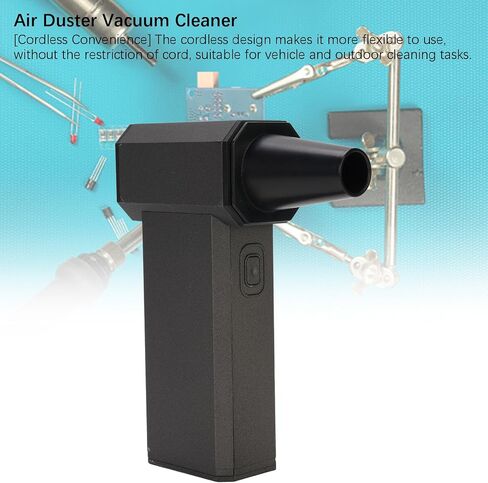 Zunate Cordless Air Duster ومنظف فراغ ، محرك 130000 دورة في الدقيقة مع شفط 9000Pa ، منفاخ كهربائي قابل للشحن لتنظيف لوحة مفاتيح الكمبيوتر بالسيارة المنزلية in Saudi Arabia