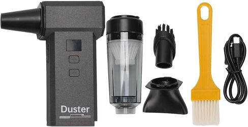 Zunate Cordless Air Duster ومنظف فراغ ، محرك 130000 دورة في الدقيقة مع شفط 9000Pa ، منفاخ كهربائي قابل للشحن لتنظيف لوحة مفاتيح الكمبيوتر بالسيارة المنزلية in Saudi Arabia