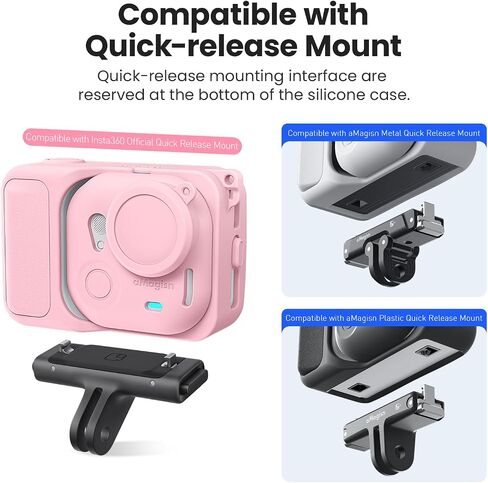 Silicone Cover Set for Insta360 Go Ultra Camera, Anti-Loss Strap/Lanyard/Slicone case for The Action pod/Silicone Cover for The Camera Go Ultra (Black) in Saudi Arabia