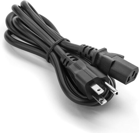E156136 (UL) 3x18 AWG 60C 300V سلك الطاقة العالمي لـ NEMA 5-15P إلى IEC320C13 ، الأسود (1.5 متر) PWC75A150US in Saudi Arabia