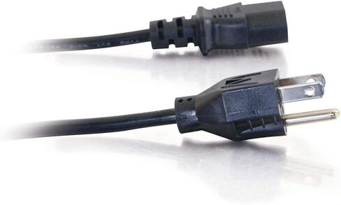 E156136 (UL) 3x18 AWG 60C 300V سلك الطاقة العالمي لـ NEMA 5-15P إلى IEC320C13 ، الأسود (1.5 متر) PWC75A150US in Saudi Arabia