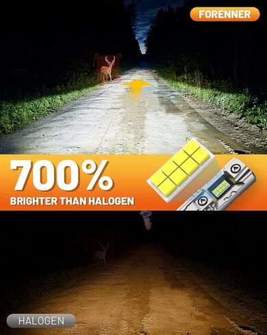 مصابيح إضاءة Fahren 9007/HB5، 22000 لومن ساطع 9007 ضوء، حقيقي 1:1 6500K أبيض بارد IP68 مقاوم للماء، تركيب سريع، عبوة من قطعتين in Kuwait