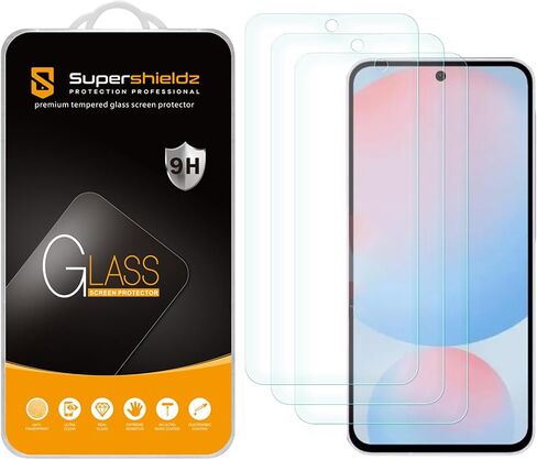 SuperShieldz (3 عبوات) مصممة لـ Samsung Galaxy A36 5G / A56 حامي الشاشة الزجاجية المزج in Saudi Arabia