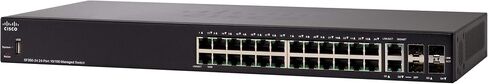 Cisco SF350-24 التبديل المدارة | 24 10/100 منافذ | 4 Gigabit Ethernet (GBE) Combo SFP | حماية محدودة مدى الحياة (SF350-24-K9-NA) in Kuwait