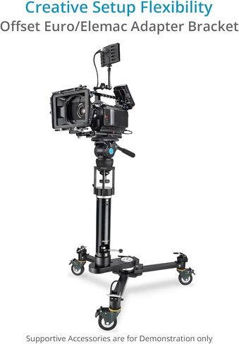 PROAIM CAMERT CAMERSS EURO/Elemac Adapter Bracket مع Ratchet Knob متكامل للفيلم Dollies و Cine-Style Bazookas. حمولة تصل إلى 100 كجم/200 رطل in Saudi Arabia