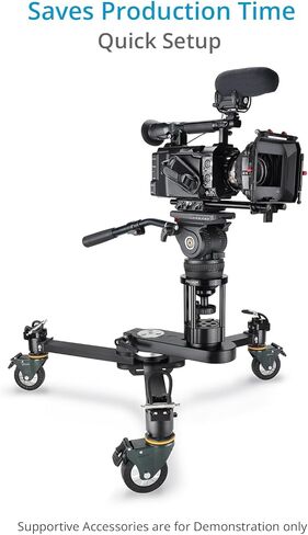 PROAIM CAMERT CAMERSS EURO/Elemac Adapter Bracket مع Ratchet Knob متكامل للفيلم Dollies و Cine-Style Bazookas. حمولة تصل إلى 100 كجم/200 رطل in Saudi Arabia
