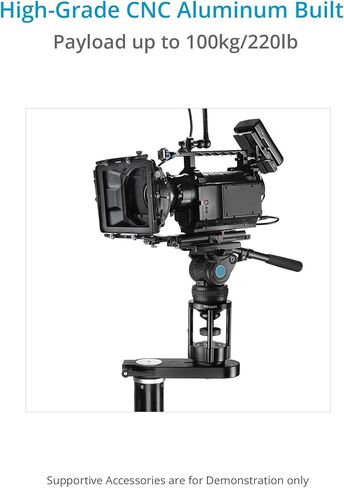 PROAIM CAMERT CAMERSS EURO/Elemac Adapter Bracket مع Ratchet Knob متكامل للفيلم Dollies و Cine-Style Bazookas. حمولة تصل إلى 100 كجم/200 رطل in Saudi Arabia
