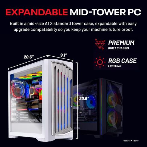 Skytech Gaming Desktop PC ، Intel I9 14900K 3.2 GHz (5.7GHz Turbo) ، NVIDIA RTX 5070 TI 16GB ، Z790 Board ، 2TB Gen4 NVME SSD ، 32GB DDR5 RAM 6000 RGB ، 850W GOLD ATX 3 PSU ، in Saudi Arabia
