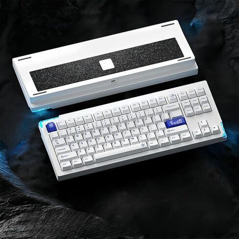 Stars80 V2 الألومنيوم CNC لوحة المفاتيح السريعة ، 80 ٪ QMK/عبر حشية قابلة للبرمجة MOUNT SWAP HOT TRI-MODE WIRELESS BT5.0/2.4GHz/USB-C لوحة مفاتيح الألعاب الميكانيكية RGB للكمبيوتر الشخصي/MAC GAMER (الأرجواني) in Kuwait