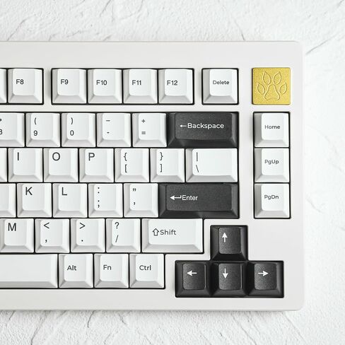 مفاتيح مفاتيح مفاتيح عامة ، مجموعة مفاتيح Keys ، PBT المخصصة ، نمط الحد الأدنى على أبيض على لوحة مفاتيح لوحة مفاتيح لوحة مفاتيح للكرز السوداء ل 61/64/87/104/108 لوحة مفاتيح مفاتيح ميكانيكية Cherry MX (أبيض) in Kuwait
