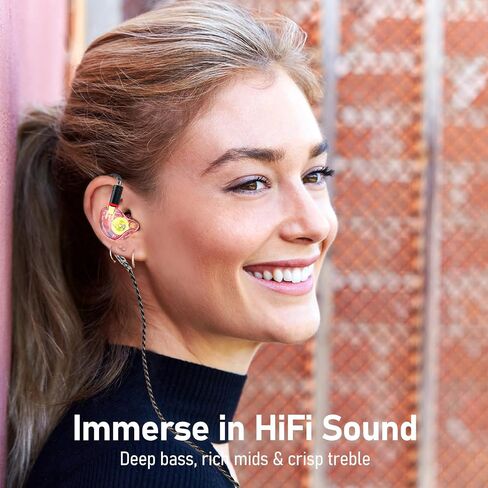 Vibes 202MC USB-C Wired Earbuds - HiFi in Ear Headphones - USBC for iPhone 16/15 - Noise-Isolating Ear Buds w/ Mic - Clear Sound, Deep Bass & Comfort-Fit Earphones - Silver Plated Cord, Carrying Case in Kuwait