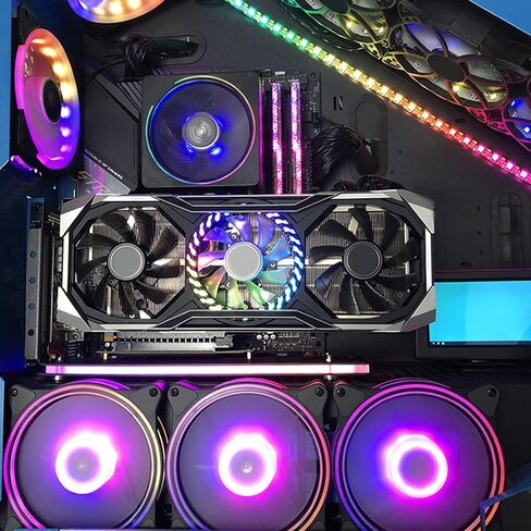 بطاقة الرسومات العمودية حامل الكمبيوتر PCIE 3.0 قوس GPU رأسيا لقاعدة كيكستاند CASE مع LED 5V ARGB SYN GPU العمودي in Saudi Arabia