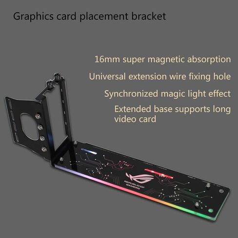 بطاقة الرسومات العمودية حامل الكمبيوتر PCIE 3.0 قوس GPU رأسيا لقاعدة كيكستاند CASE مع LED 5V ARGB SYN GPU العمودي in Saudi Arabia