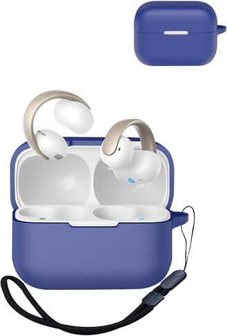 متوافق مع ANKER Soundcore Aeroclip Attive Lovensice Congles ، ميناء شحن Skinproof Protecting Skin Rockproof Precipable ، LED أمامي مرئي مع الحبل ، الأسود. in Saudi Arabia
